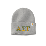 Alpha Sigma Tau Sorority Embroidered Greek letters Carhartt Watch Cap
