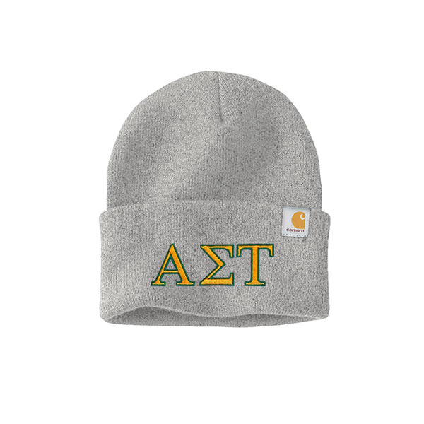 Alpha Sigma Tau Sorority Embroidered Greek letters Carhartt Watch Cap