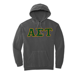 Alpha Sigma Tau Sorority Comfort Colors Greek Letter Hooded Sweatshirt