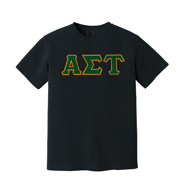 Alpha Sigma Tau Sorority Greek Letter Comfort Colors T-shirt