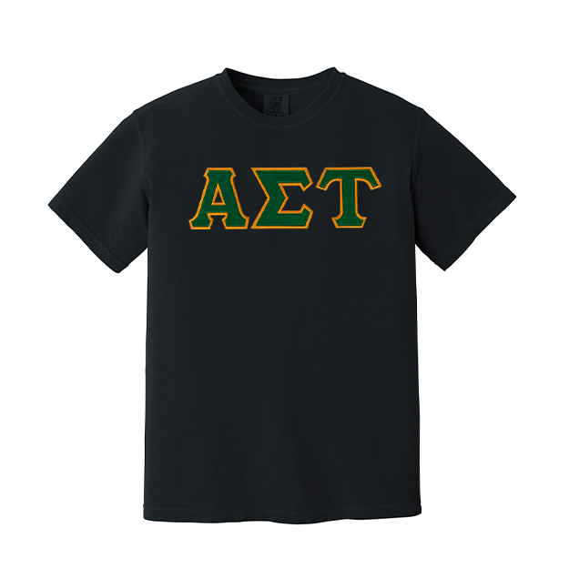 Alpha Sigma Tau Sorority Greek Letter Comfort Colors T-shirt