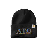 Alpha Tau Omega Fraternity embroidered Greek letters Carhartt Watch Cap