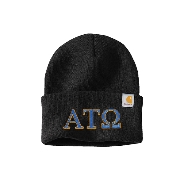 Alpha Tau Omega Fraternity embroidered Greek letters Carhartt Watch Cap