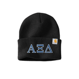Alpha Xi Delta Sorority Embroidered Greek letters Carhartt Watch Cap