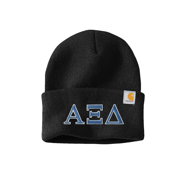 Alpha Xi Delta Sorority Embroidered Greek letters Carhartt Watch Cap