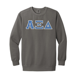 Alpha Xi Delta Sorority Comfort Colors Greek Letter Crewneck Sweatshirt