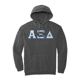 Alpha Xi Delta Sorority Comfort Colors Greek Letter Hooded Sweatshirt