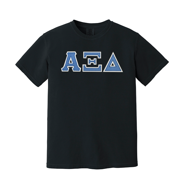 Alpha Xi Delta Sorority Greek Letter Comfort Colors T-shirt