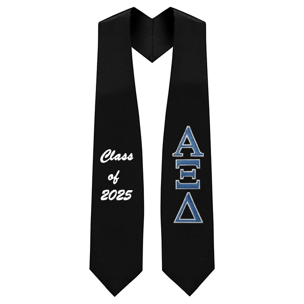 Alpha Xi Delta Sorority Embroidered Graduation Stole
