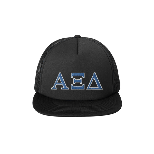 Alpha Xi Delta Sorority Foam Trucker Hat Embroidered Greek Letters&nbsp;