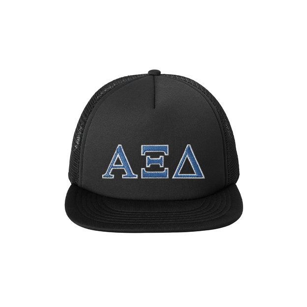Alpha Xi Delta Sorority Foam Trucker Hat Embroidered Greek Letters&nbsp;