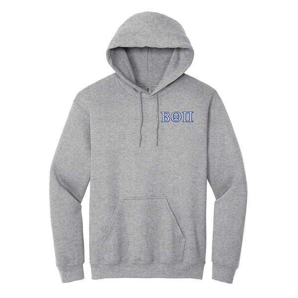 Beta Theta Pi Fraternity Embroidered Greek Letters Gildan Hoodie