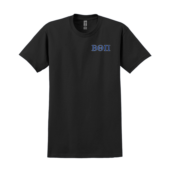 Beta Theta Pi Fraternity Embroidered Greek Letter Gildan T-shirt