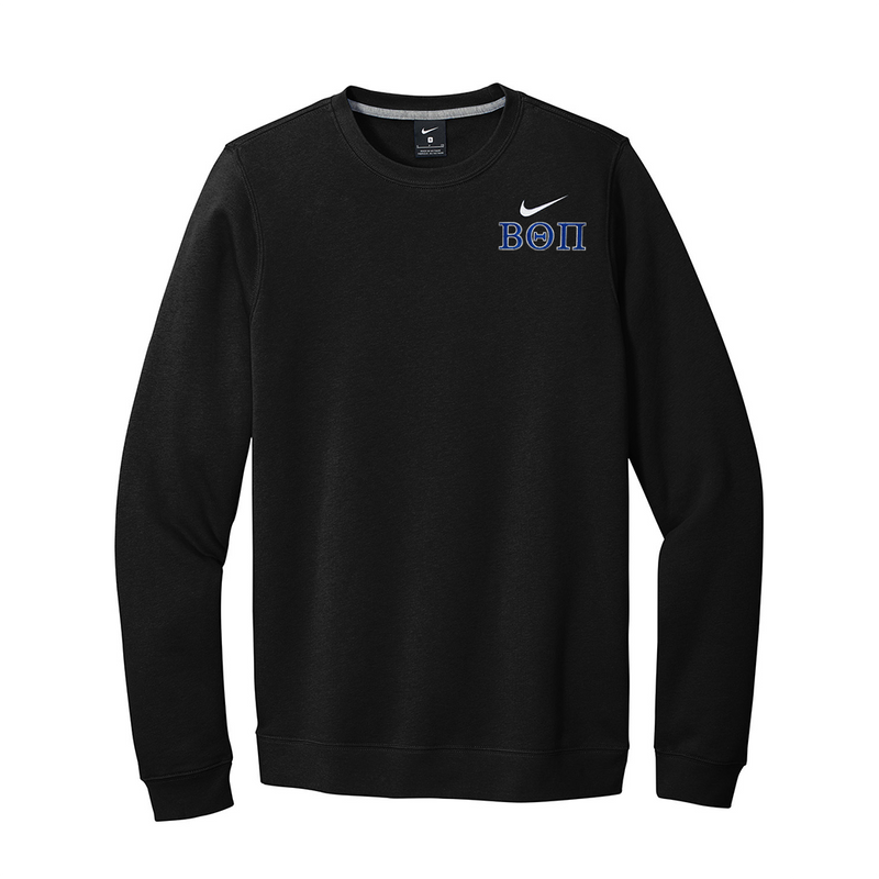 Beta Theta Pi Fraternity Nike Embroidered Greek Letter Crewneck Sweatshirt