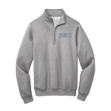 Beta Theta Pi Fraternity Port Authority Quarter Zip With Embroidered Greek Letters