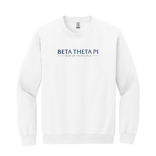 Beta Theta Pi Fraternity Embroidered Identity Design Crewneck Sweatshirt
