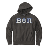 Beta Theta Pi Fraternity Champion Reverse Weave Greek Letter Hooded Sweatshirt