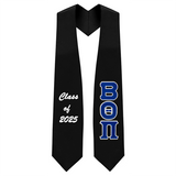 Custom Beta Theta Pi Fraternity Tackle Twill Greek Letter Graduation Stole