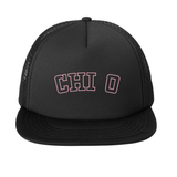 Chi Omega Sorority Varsity Basics Foam Trucker Hat