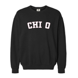 Chi Omega Sorority Varsity Basics Crewneck Sweatshirt