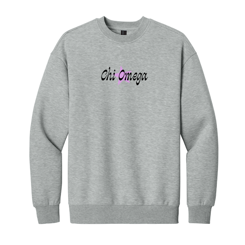 Chi Omega Sorority Star Crewneck Sweatshirt