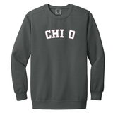 Chi Omega Sorority Varsity Basics Crewneck Sweatshirt