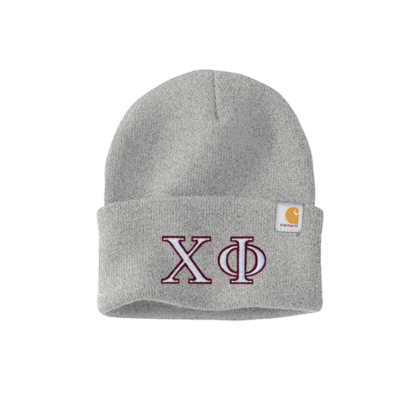 Chi Phi Fraternity embroidered Greek letters Carhartt Watch Cap