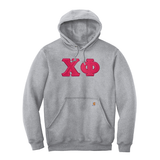 Chi Phi Fraternity Carhartt Greek Letter Midweight Hooded Sweatshirt