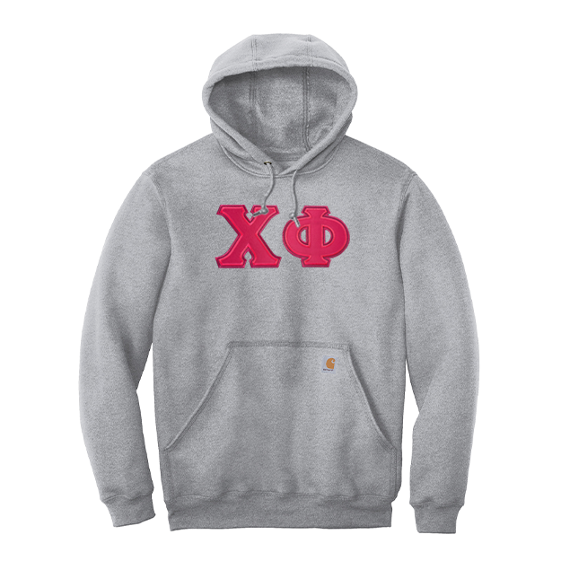 Chi Phi Fraternity Carhartt Greek Letter Midweight Hooded Sweatshirt