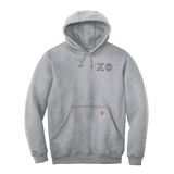 Chi Phi Fraternity Carhartt Embroidered Greek Letter Midweight Hooded Sweatshirt