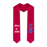 Chi Phi Fraternity Embroidered Graduation Stole