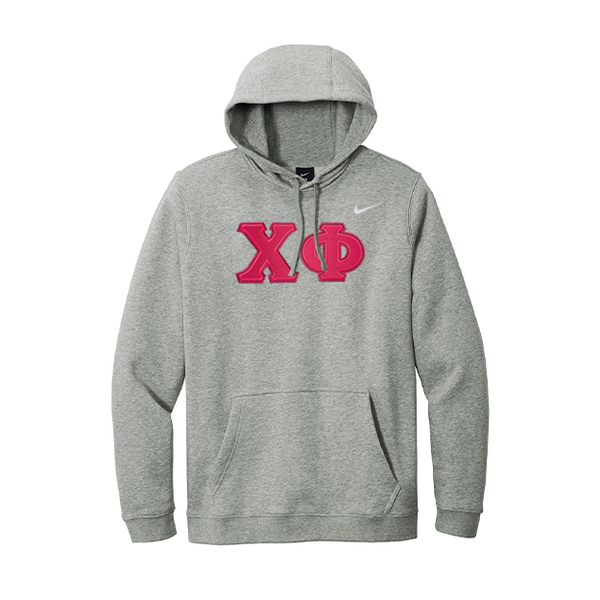 Chi Phi Fraternity Greek Letter Nike Hooded Sweatshirt