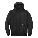 Chi Psi Fraternity Carhartt Embroidered Greek Letter Midweight Hooded Sweatshirt