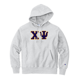 Chi Psi Fraternity Champion Reverse Weave Greek Letter Hooded Sweatshirt
