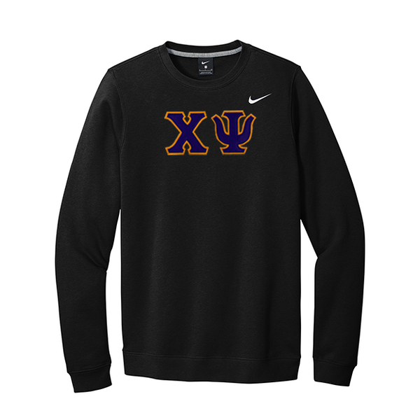 Chi Psi Nike Greek Letter Crewneck Sweatshirt