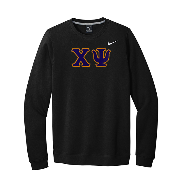 Chi Psi Nike Greek Letter Crewneck Sweatshirt