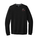 Chi Psi Fraternity Nike Crewneck Sweatshirt Embroidered Greek Letters