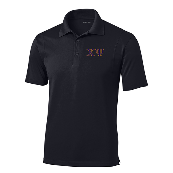 Chi Psi Fraternity Embroidered Greek Letter Sport-Tek Micropique Polo