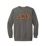 Delta Kappa Epsilon Comfort Colors Crewneck - Sewn on Greek Letters