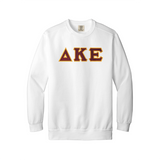 Delta Kappa Epsilon Comfort Colors Crewneck - Sewn on Greek Letters