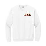 Delta Kappa Epsilon Crewneck - Embroidered Greek Letters