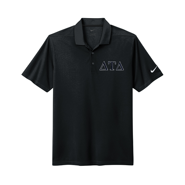 Delta Tau Delta Nike Dri-FIT Polo Embroidered Greek Letters