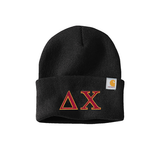 Delta Chi Fraternity embroidered Greek letters Carhartt Watch Cap