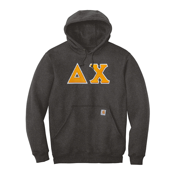 Delta Chi Fraternity Carhartt Greek Letter Midweight Hooded Sweatshirt