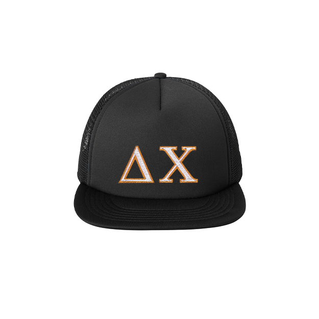 Delta Chi Fraternity Foam Trucker Hat Embroidered Greek Letters