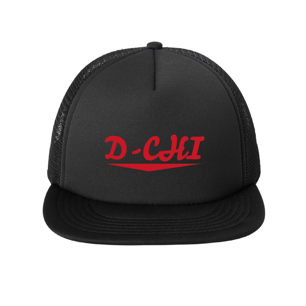 Delta Chi Fraternity Baseline Embroidered Foam Trucker Hat