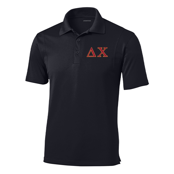 Delta Chi Fraternity Embroidered Greek Letter Sport-Tek Micropique Polo