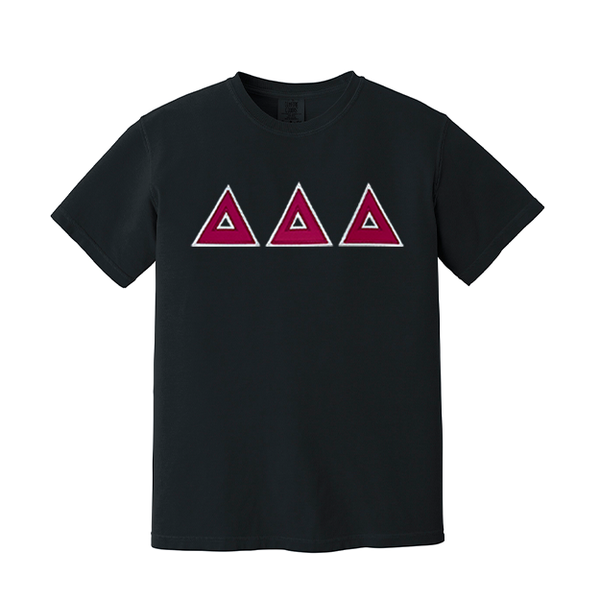 Delta Delta Delta Sorority Greek Letter Comfort Colors T-shirt