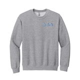 Delta Delta Delta Sorority Embroidered Greek Letter Crewneck Sweatshirt