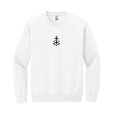 Wear your Delta Gamma Brandmark with pride and classic style in this warm Gildan crewneck sweatshirt. It features your distinct ΔΓ Brandmark expertly embroidered on the center chest